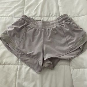 Lavender Lululemon Hotty Hot shorts 2.5